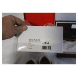 Coach Serena Suede Sneakers Size 8M with Box and 2 Coach Wristlets