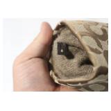 Coach Signature Brown Leather Gloves with Logo Cuff Size 8 in Box