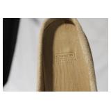 Coach Randi Suede Loafers Size 8 and Blue Leather Cashmere-Lined Gloves 7.5 with Boxes