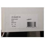 Coach Randi Suede Loafers Size 8 and Blue Leather Cashmere-Lined Gloves 7.5 with Boxes