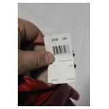 Coach Designer Set: Fuchsia Sneakers Size 8.5, Red Leather Gloves, Heart Print Scarf