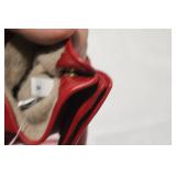 Coach Designer Set: Fuchsia Sneakers Size 8.5, Red Leather Gloves, Heart Print Scarf