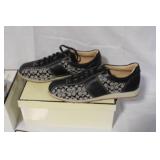 Coach Slip-On White Canvas Shoes and Coach Noella Signature Sneakers Size 8M Set