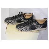 Coach Slip-On White Canvas Shoes and Coach Noella Signature Sneakers Size 8M Set