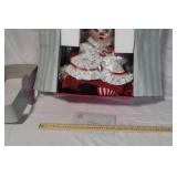 Porcelain Holiday Clown Doll with Certificate in Original Box