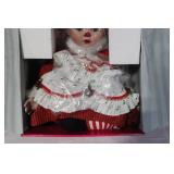 Porcelain Holiday Clown Doll with Certificate in Original Box