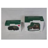 Set of 2 Department 56 Dickens Village Horse-Drawn Coaches in Boxes