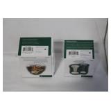 Department 56 Village Accessories Lot of 3 - Roasted Chestnuts, Bird Baths, Winter Frost Joy