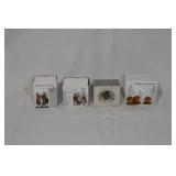 Set of 4 Department 56 Village Accessories in Boxes