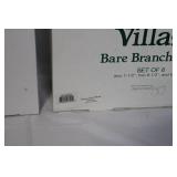 Department 56 Village Winter Birch Trees and Bare Branch Trees Set of 6 in Original Boxes