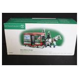 Department 56 Heritage Village Collection Holiday Figurines and Dairy Delivery Sleigh, 3 Boxes