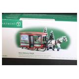 Department 56 Heritage Village Collection Holiday Figurines and Dairy Delivery Sleigh, 3 Boxes