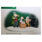 Department 56 Heritage Village Collection Holiday Figurines and Dairy Delivery Sleigh, 3 Boxes