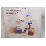 Department 56 North Pole Series Figurine Lot Wee Deliver Groceries & Santa Palooza