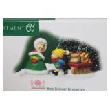 Department 56 North Pole Series Figurine Lot Wee Deliver Groceries & Santa Palooza