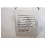 Department 56 North Pole Series Girls Night Out and Village Red Wrought Iron Park Bench