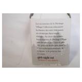 Department 56 North Pole Series Girls Night Out and Village Red Wrought Iron Park Bench