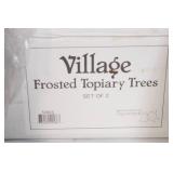 Department 56 Village Frosted Tree Accessories and Lighting Lot