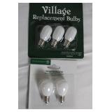 Department 56 Village Frosted Tree Accessories and Lighting Lot