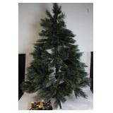 Artificial Christmas Tree with 2 Sets of 70-Count Multicolor Button Lights