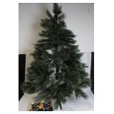 Artificial Christmas Tree with 2 Sets of 70-Count Multicolor Button Lights