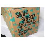 Artificial Christmas Tree with 2 Sets of 70-Count Multicolor Button Lights