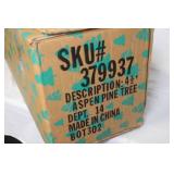 Artificial Christmas Tree with 2 Sets of 70-Count Multicolor Button Lights