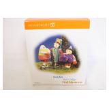 Department 56 Halloween Village Accessories Lot with Candy Kids and Scary Pumpkins Lit Tree