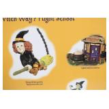 Department 56 Witch Way Flight School Halloween Gift Set with Moving Witches