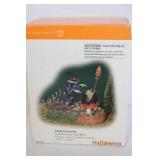 Department 56 Halloween Village Accessories Animated Witch and Strangers Beware Figures