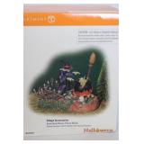 Department 56 Halloween Village Accessories Animated Witch and Strangers Beware Figures