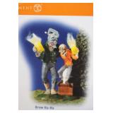 Department 56 Halloween Snow Village Accessory Set with Lighted Scarecrows and Brew Ha-Ha Figures