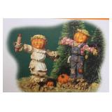 Department 56 Halloween Snow Village Accessory Set with Lighted Scarecrows and Brew Ha-Ha Figures