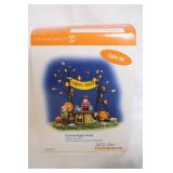 Department 56 Halloween Village Caramel Apple Stand and Dog Accessories Set