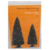 Department 56 Halloween Lit Sisal Trees and Orange Bare Branch Trees Sets