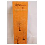 Department 56 Halloween Lit Sisal Trees and Orange Bare Branch Trees Sets