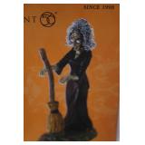 Department 56 Snow Village Halloween Fire Burn & Cauldron Bubble and Hilda Figurines