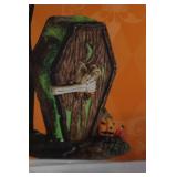 Department 56 Halloween Village Accessories Set - Witch Crash and Dying to Get In Outhouse