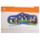 Department 56 Snow Village Halloween Decorations - Creative Carvings and Halloween Kids Set