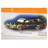 Department 56 Snow Village Halloween Hot Rod and Bats & Spooks Tree Accessories