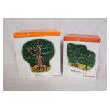 Department 56 Halloween Village Accessories Scary Twisted Trees and Lit Spooky Tree Set