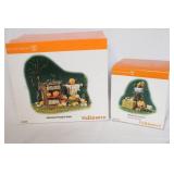 Department 56 Halloween Pumpkin Stand and Harvest Mailbox Village Accessories Set