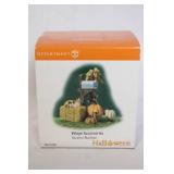Department 56 Halloween Pumpkin Stand and Harvest Mailbox Village Accessories Set