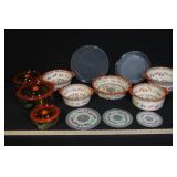 Temptations Autumn Leaf Bakeware and Storage Set with Lids