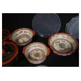 Temptations Autumn Leaf Bakeware and Storage Set with Lids