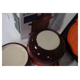 Le Creuset Stoneware Kitchenware Collection with Stockpot, Apple Dish, Rectangular Dish, and Mugs