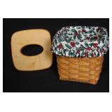 Longaberger Christmas Collection Basket Set with Liners and Wood Lids