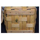 Longaberger Christmas Collection Basket Set with Liners and Wood Lids