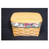 Longaberger Christmas Collection Basket Set with Liners and Wood Lids