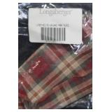 Longaberger Christmas Collection Basket Set with Liners and Wood Lids